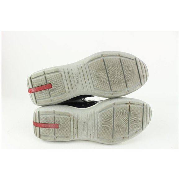 Prada Men's 10 US Cup Patent Leather Vernice Bike Sneaker 4T0341 - Picture 11 of 12